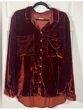Pilcro Velvet Button Down